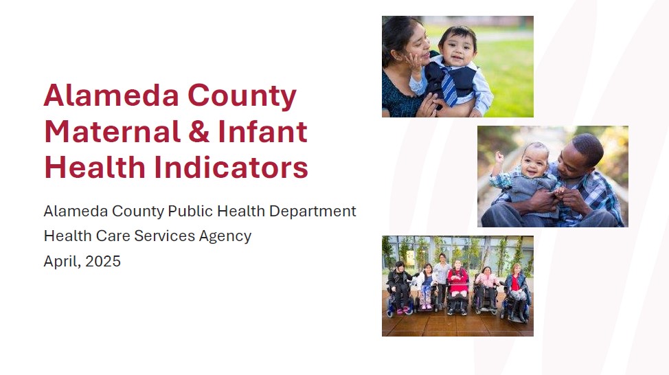 Alameda County Maternal, Infant and Young Child Health Indicators Through 2022 Report Cover