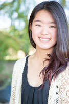 Portrait of teenage girl smiling