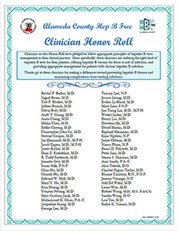 Clinician Honor Roll