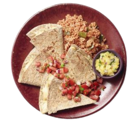 quesadilla plate