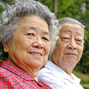 asian elderly couple